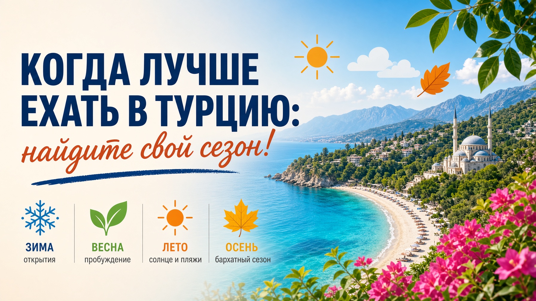 Статья: Когда лучше ехать в Турцию: найдите свой сезон!