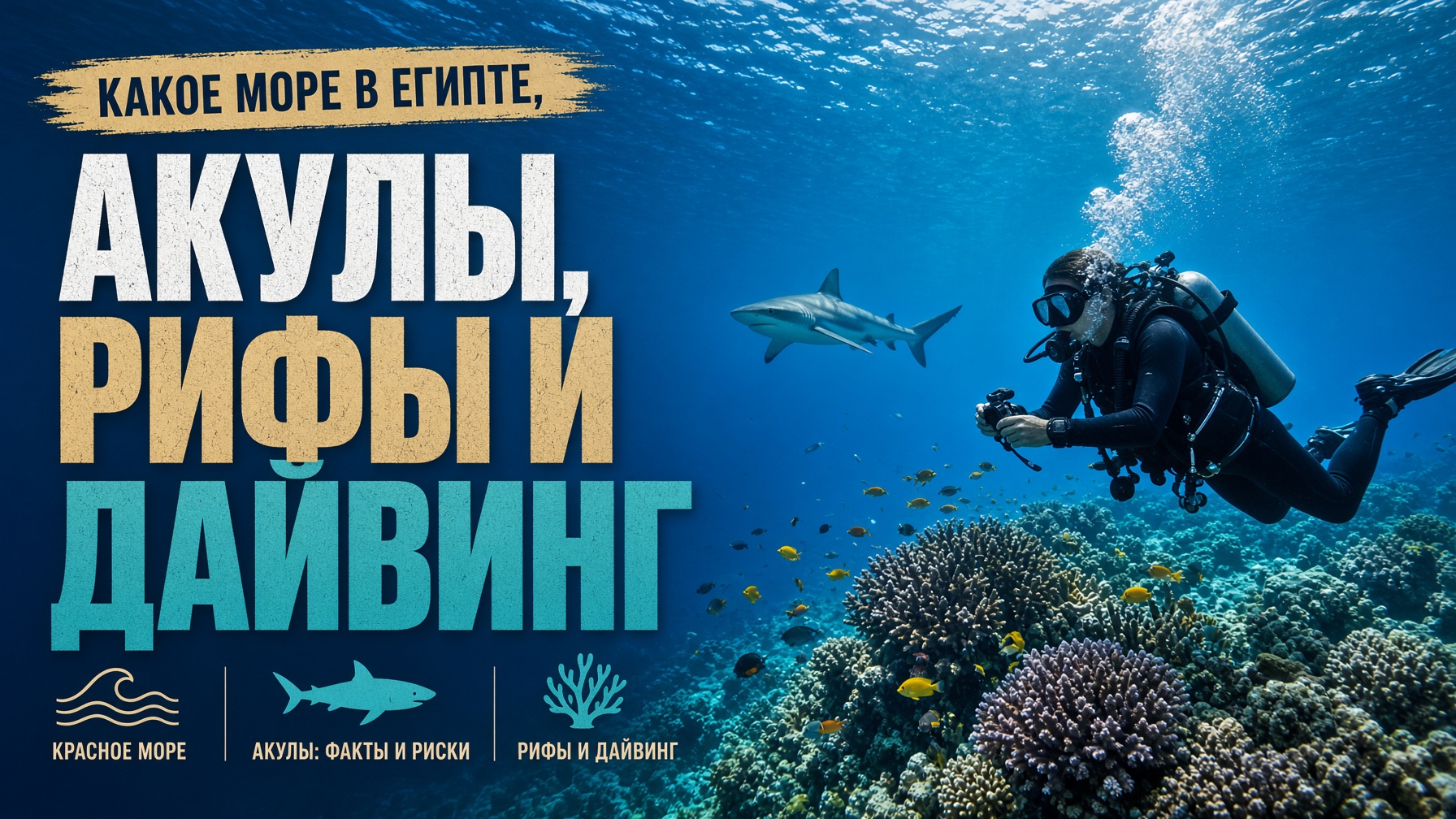 Статья: Какое море в Египте, акулы, рифы и дайвинг